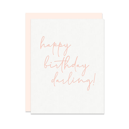 Happy Birthday Darling - Greeting Card